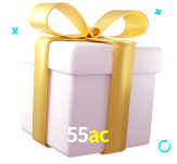 Receba seus bônus de boas-vindas no 55ac